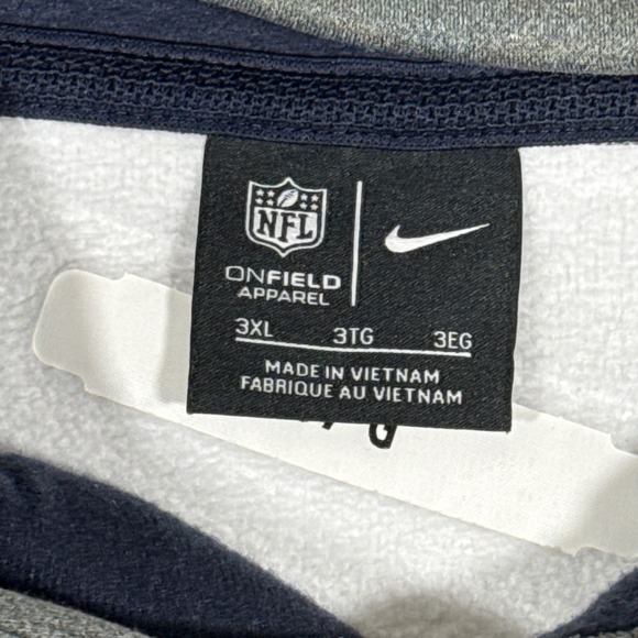Houston Texans Nike NFL On Field Team Player Issued Hoodie 3XL Gray CI2783-050 - Picture 4 of 12